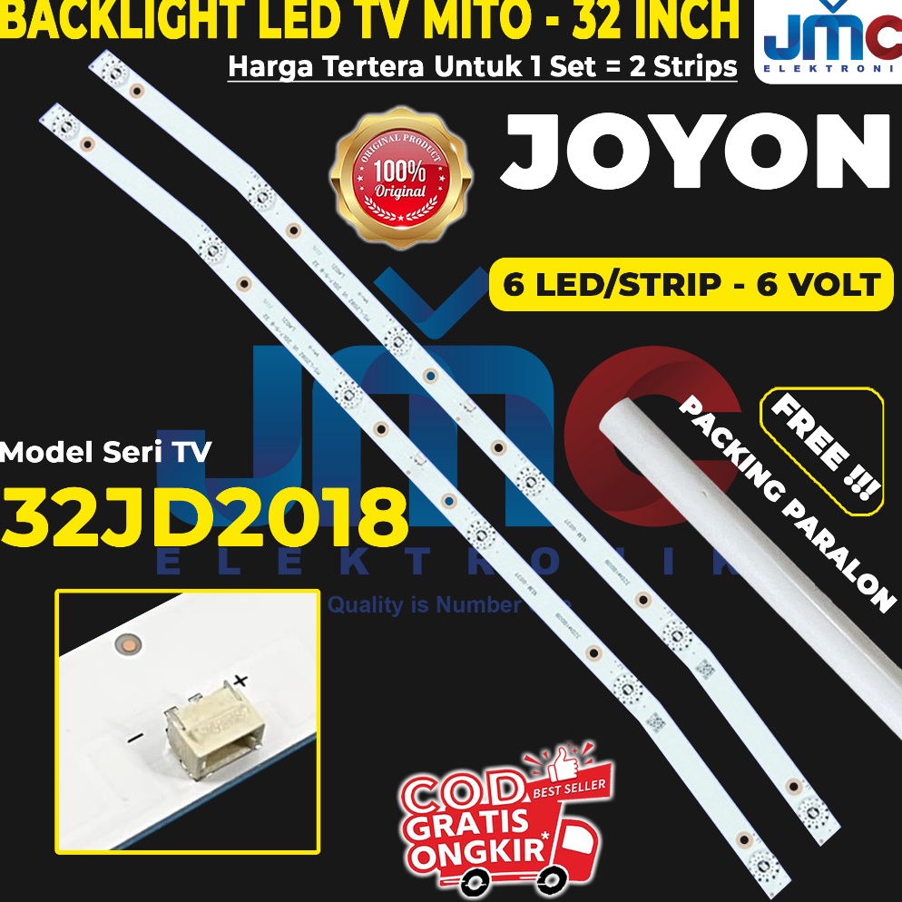 el Keren BACKLIGHT TV LED 32 INC JOYON 32JD218 LAMPU LED TV JOYON 32JD218 91