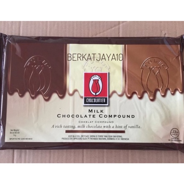 

Laris Tulip MILK Chocolate Compound Coklat Batang 1kg RN