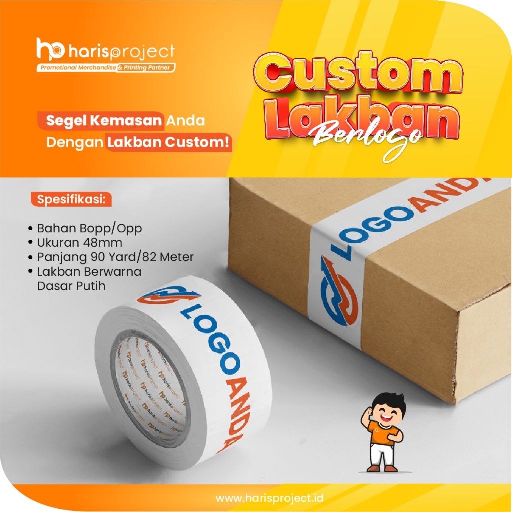 

Custom Lakban 1 Warna Putih 72pcs