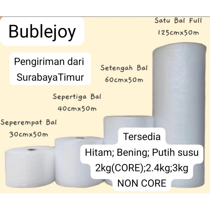 

Bubble Wrap Tebal ukuran 60, 40, 30, 25 X 50m