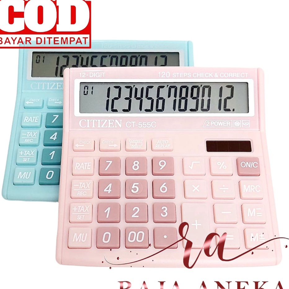 

Penjualan TerbaikCOD KALKULATOR FANCY WARNA WARNI CALCULATOR CITIZEN 555N 555 N 555 C 555 COLOUR SERIES 12 DIGIT CHECK ULANG CHECK CORRECT BISA HITUNG ULANG