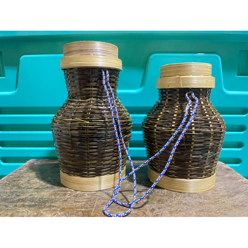 Kepis bambu tempat ikan