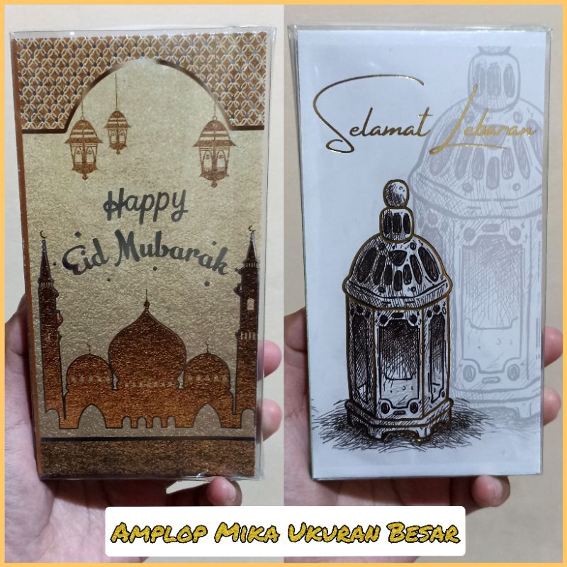 

(25pcs) Amplop Lebaran Ukuran Besar Kemasan Mika Bahan Premium