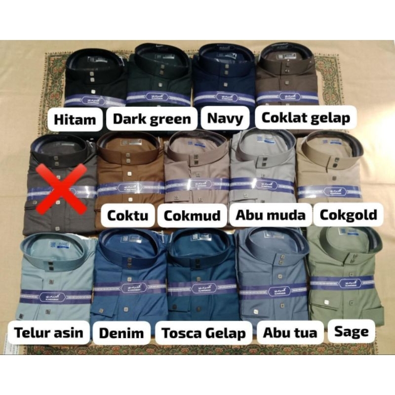Jubah AL HARAMAIN WOLL Lengan Manset Kancing Kotak Premium