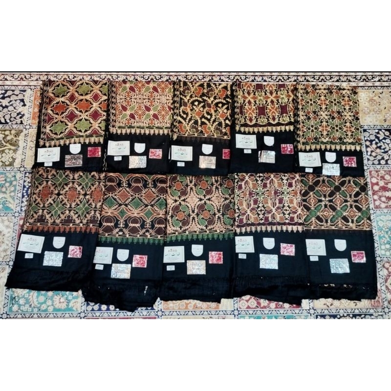 Sorban HITAM KASMIR KASHMIRI MOTIF SULAM HABIB UMAR BSA