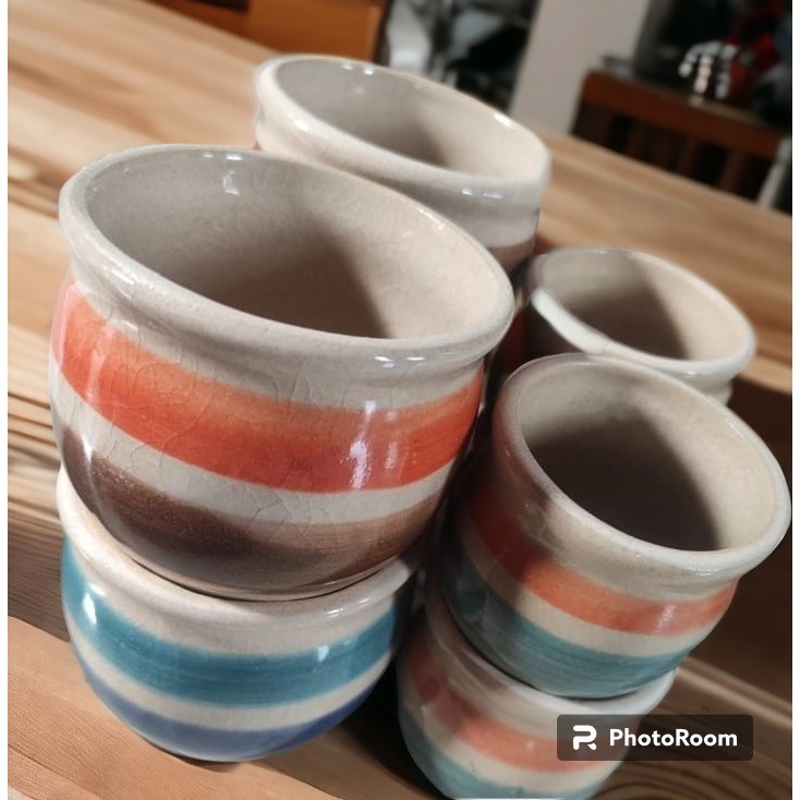 gentong keramik guci kecil diameter 6,5cm tinggi 6cm, besar diameter 8,5cm tinggi 7cm keramik water 