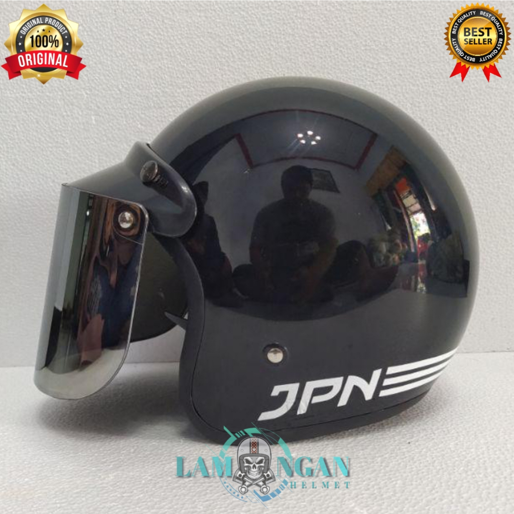 HELM BOGO/RETRO JPN CLASSIC ARC DEWASA ORIGINAL SNI FULL LEHER PRIA WANITA TERLARIS