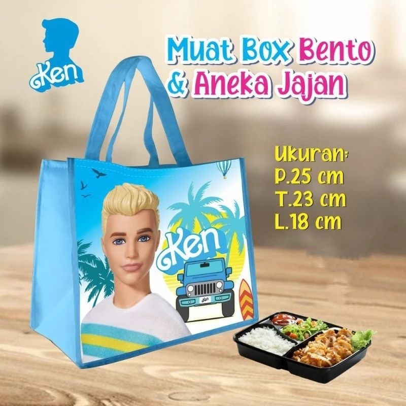 

Ready Langsung Kirim Goodie Bag Ulang Tahun Box Bento/Tas Bento/Hampers Ultah Box Nasi Bento