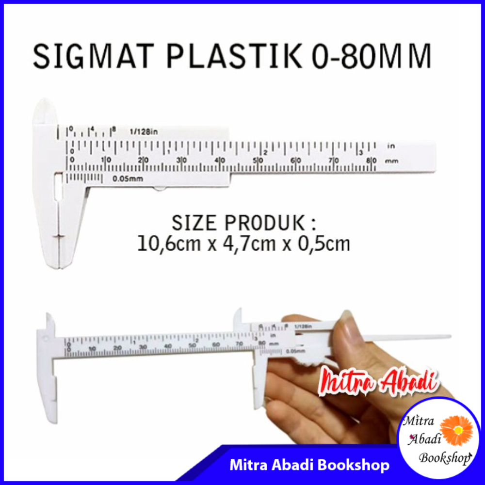 

Jangka Sorong Sigmat / Sketmat / Vernier Caliper Mini Plastik
