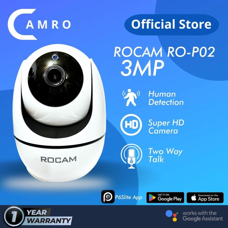 cctv kamera IP CAM CAMRO 3MP WIFI + BRACKET (RO-P02) APP P6SLITE