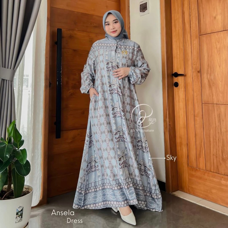 DYN Clothingline Ansel Koko &  Ansela Dress | Family Set | Fashion Muslim | Baju Muslim Couple | Sarimbit Keluarga-SkyDressDws defec