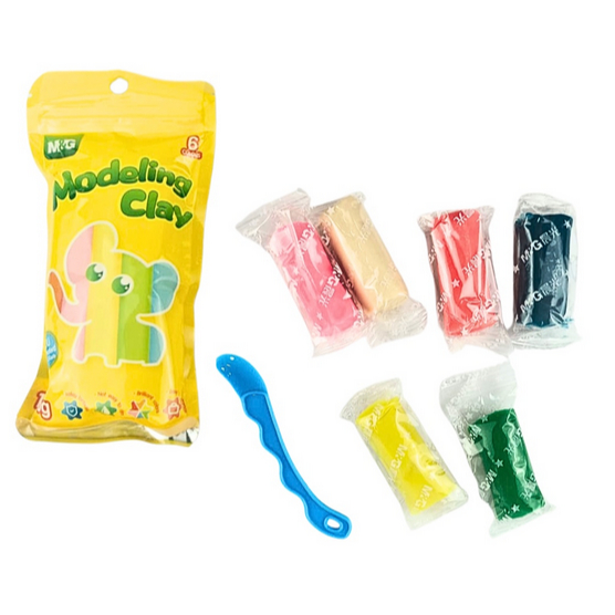 

CLAY MnG 6W 110gr / Mainan Edukasi Modeling Clay 6 Colors 110gr /MODELING CLAY