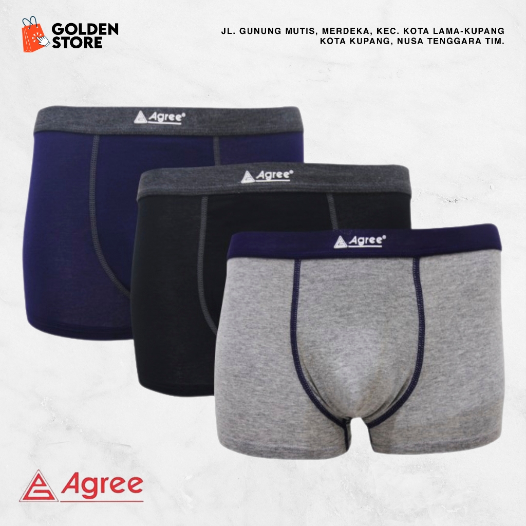 CD BOXER AGREE SPORT 1235 Polos / Celana Boxer Agree Sport 1235 Celana Dalam Pria Boxer Sempak Pria