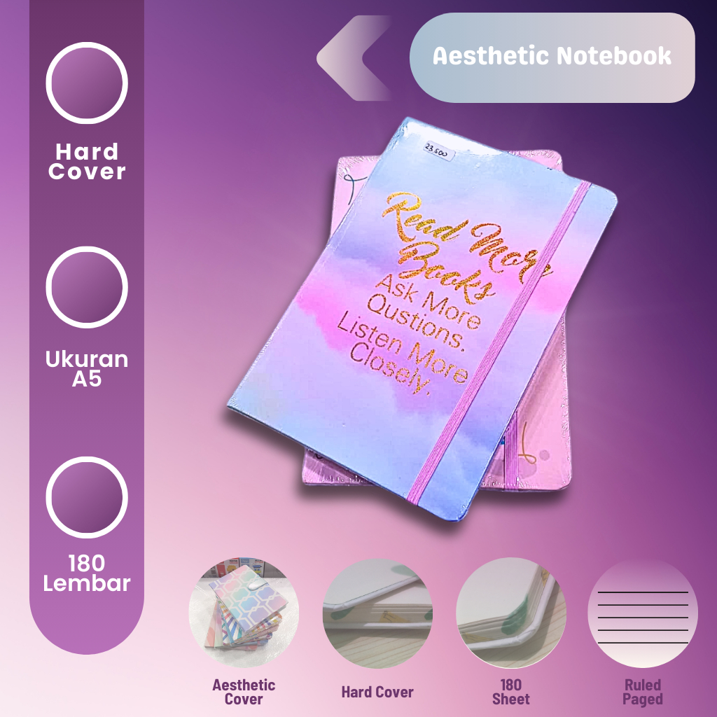 

NOTE BOOK Aesthetic B5/A5 BUKU DIARY
