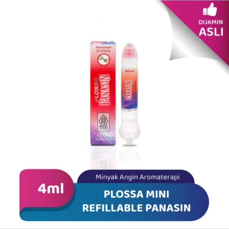 PLOSSA MINI REFILLABLE PANASIN MINYAK ANGIN AROMATERAPI ORIGINAL 4ML NON BOX