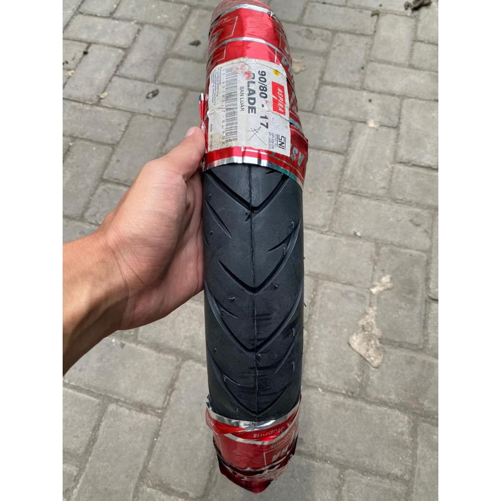 BAN LUAR ASPIRA 90/80-17 BLADE NON TUBLESS || BAN LUAR DEPAN BELAKANG BEBEK ASPIRA BLADE 90/80-17 NO
