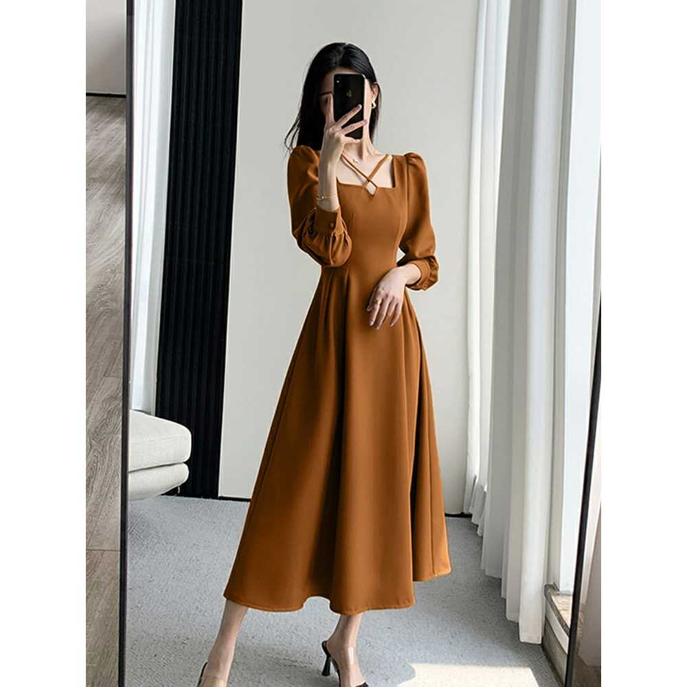 Baju Dris Perempuan Pakaian Cewek Gaun Dreas Dress Wanita Dipakai Ke Wedding Gereja Bju Kondangan Kr