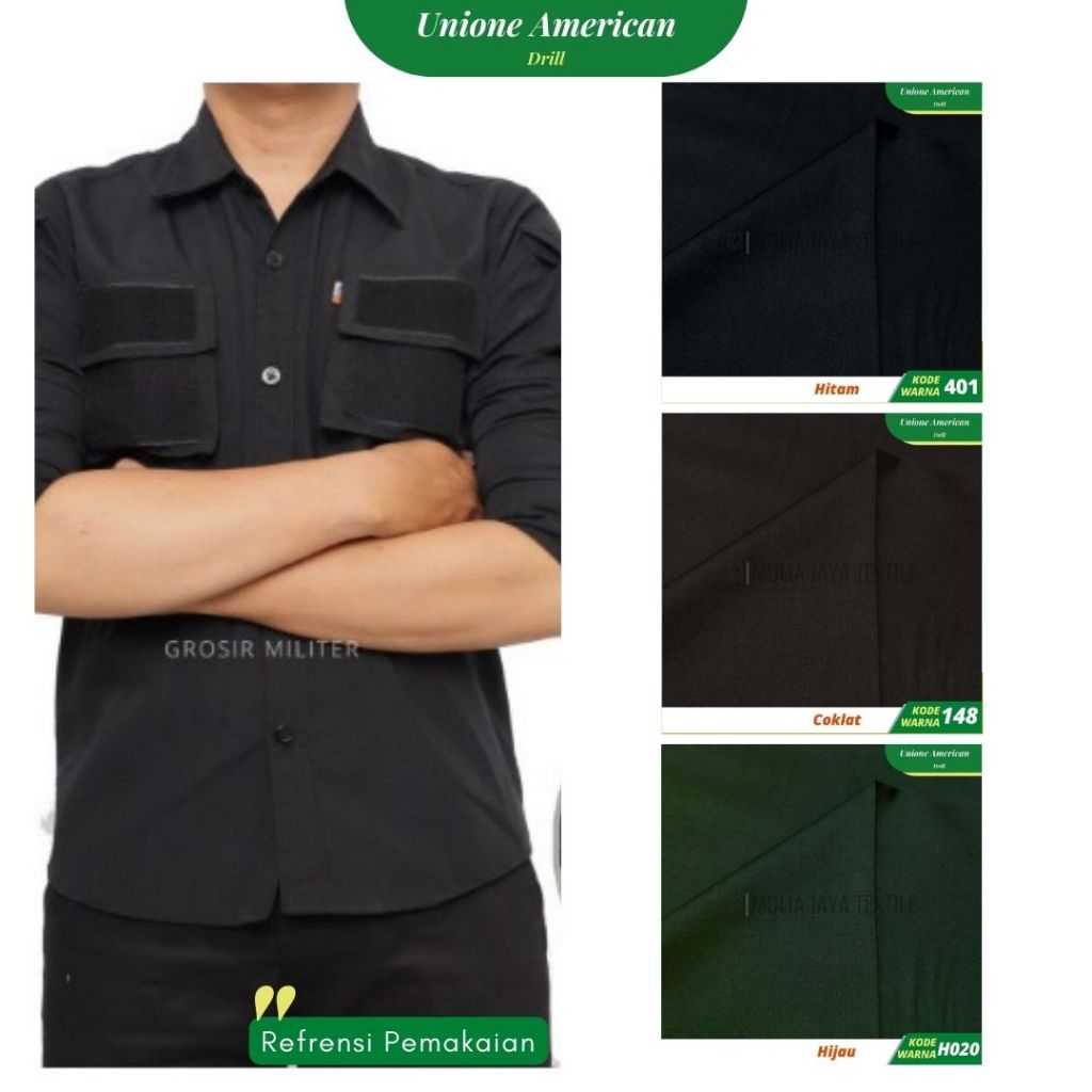 Kain Drill Unione Original Premium Meteran UAD