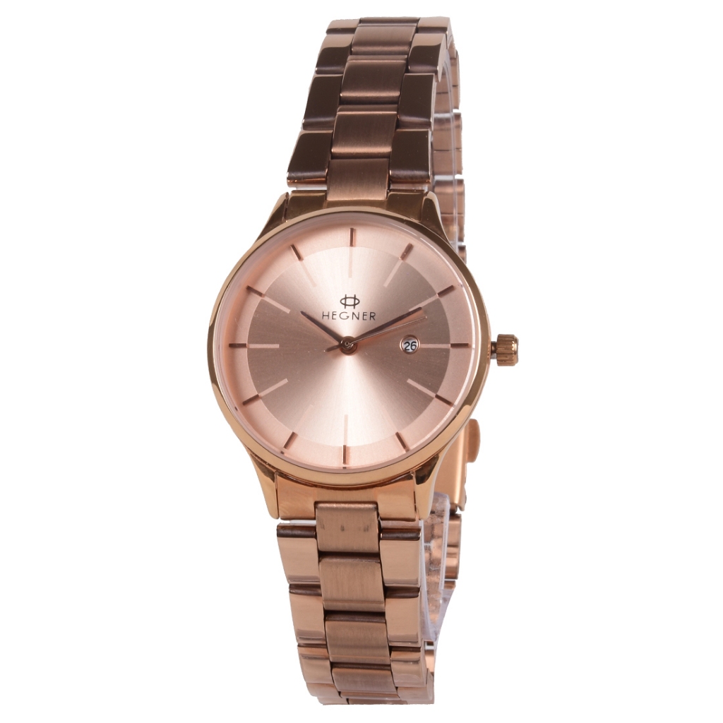 Hegner HW-5069L Jam Tangan Analog Wanita - Rosegold - Stainless Steel