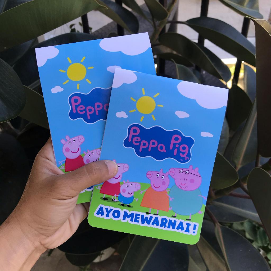 

Buku Kecil Mewarnai Peppa Pig - Note Mewarnai Peppa Pig