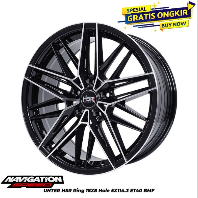 Velg-Pelek Racing R18 Hole 5x114,3 Buat Innova, Expander, Terios, Hrv, Crv dll Hsr Unter Ring 18