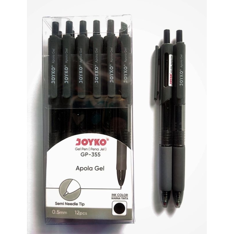 

Gel Pen / Pulpen / Pena Joyko GP-355 Apola Gel 12 pcs