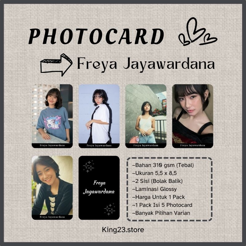 Photocard Freya JKT48,PC Freya Jayawardana,Isi(5),PC Murah