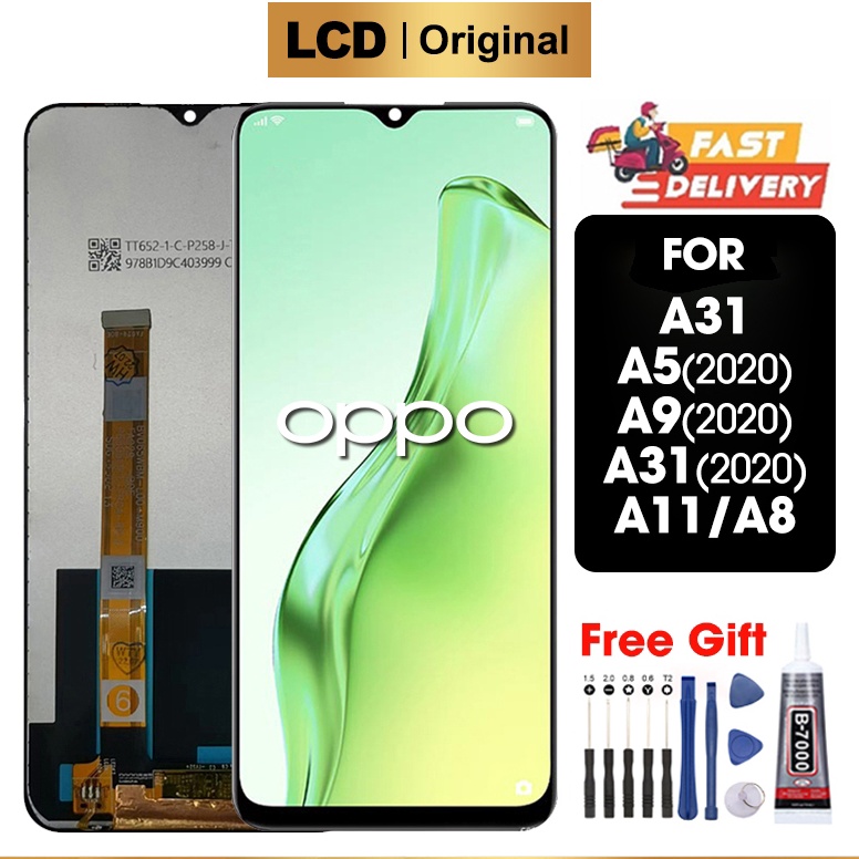 ART Q22B LCD OPPO A31  A5 22  A9 22  A11  A8  Realme5  5i  5s  C3  6i  Narzo1A  2A Original 1 LCD TOUCHSCREEN Fullset Crown Murah Ori Compatible For Glass Touch Screen Digitizer