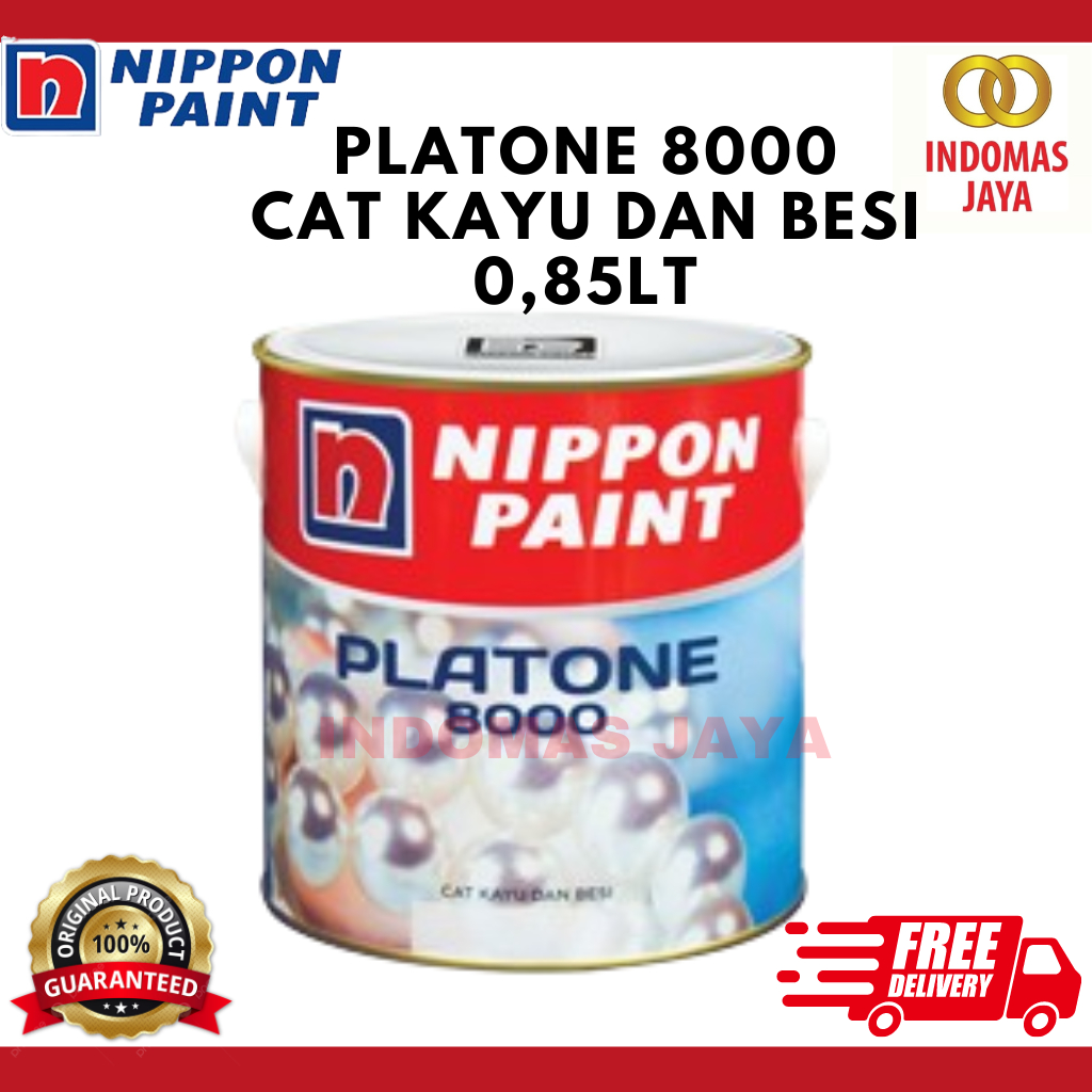 NIPPON PAINT PLATONE 8000 CAT KAYU DAN BESI 0,85LT