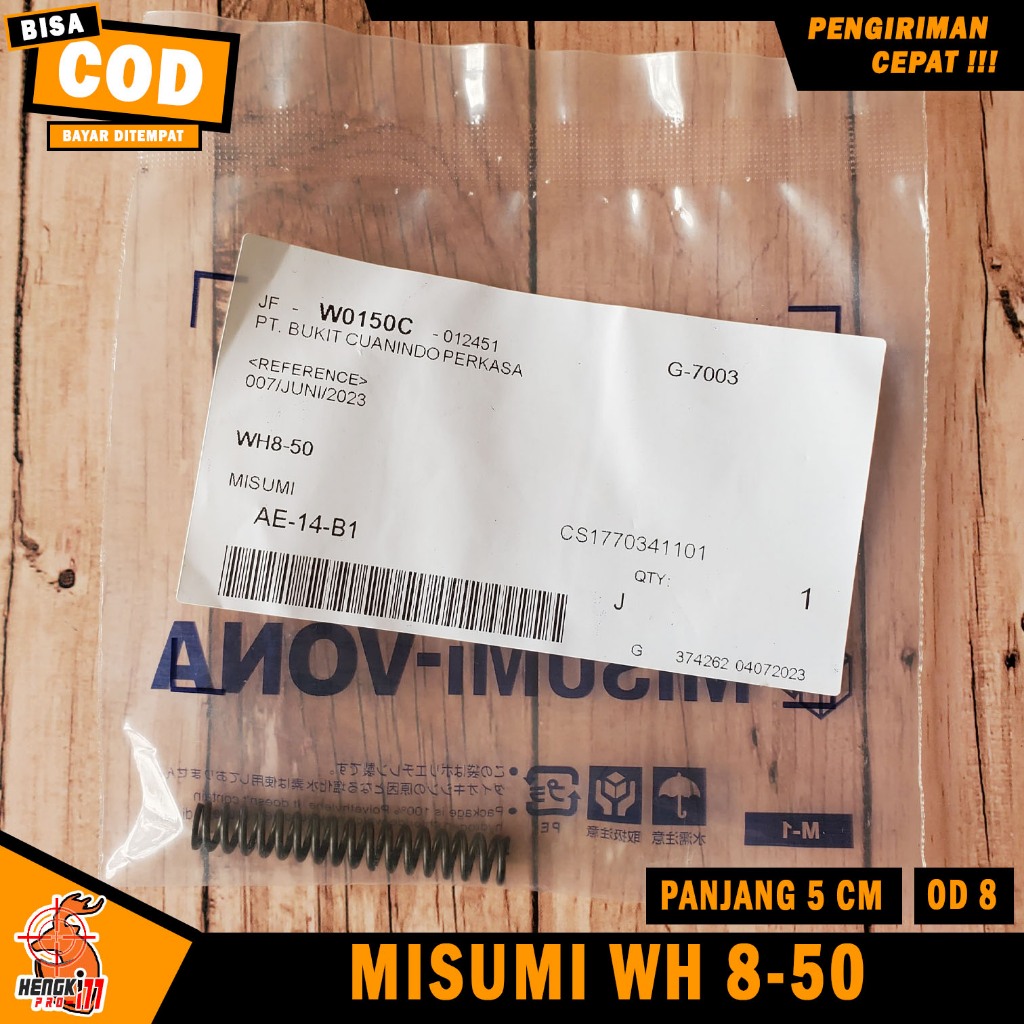 Per Misumi Mizumi Jepang Misumi Bulat WH 8-50 OD 8 Panjang 5 cm Keras