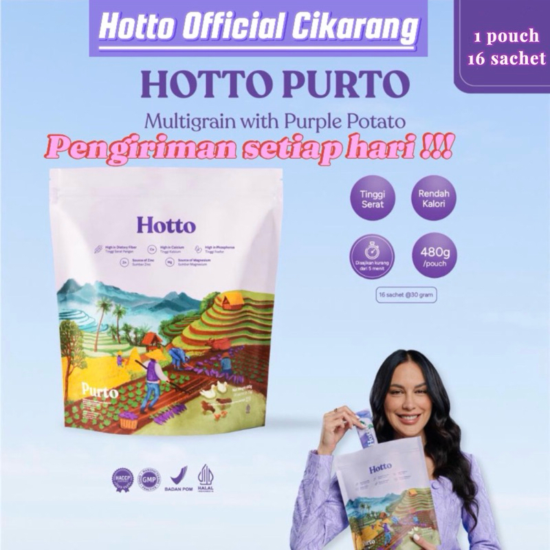 

Hotto Purto Multigrain (Meal Replacement) 1 Pouch Isi 16 Sachet Original