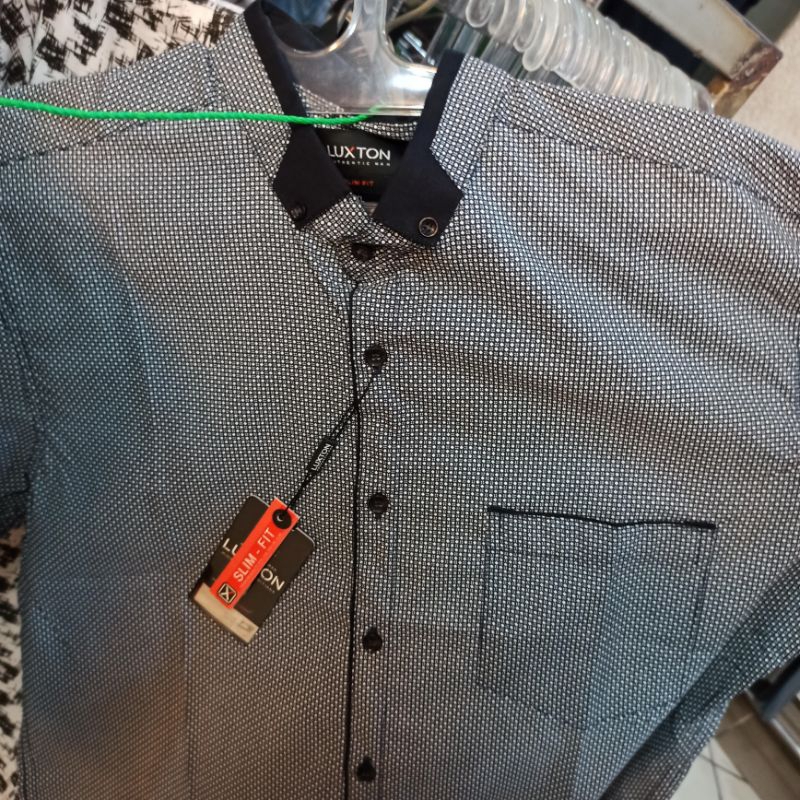 Kemeja Lengan Pendek Katun Santai Luxton Original Casual 889