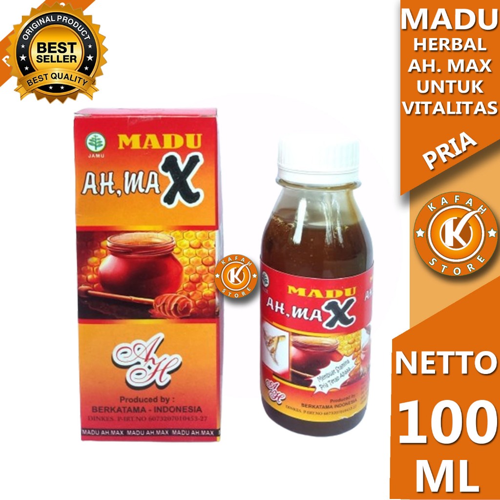 

MADU HERBAL AH MAX ASLI KEMASAN 100 ML kafah store