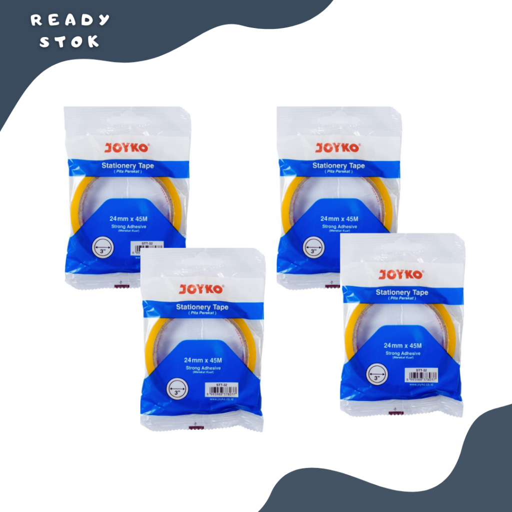 

STATIONERY TAPE / ISOLASI / PEREKAT STT-32 / PEREKAT STT - 32 JOYKO ( DUS )