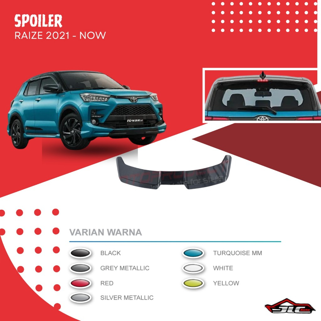 SPOILER NEW MODEL TOYOTA RAIZE
