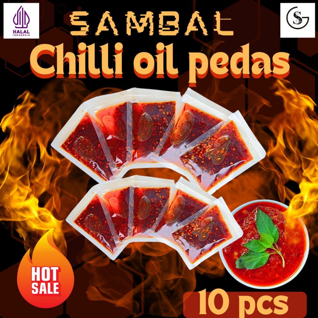 

[CHILLI OIL] 10 Pcs Sambal Chilli Oil 20gr Pedas Nampolll