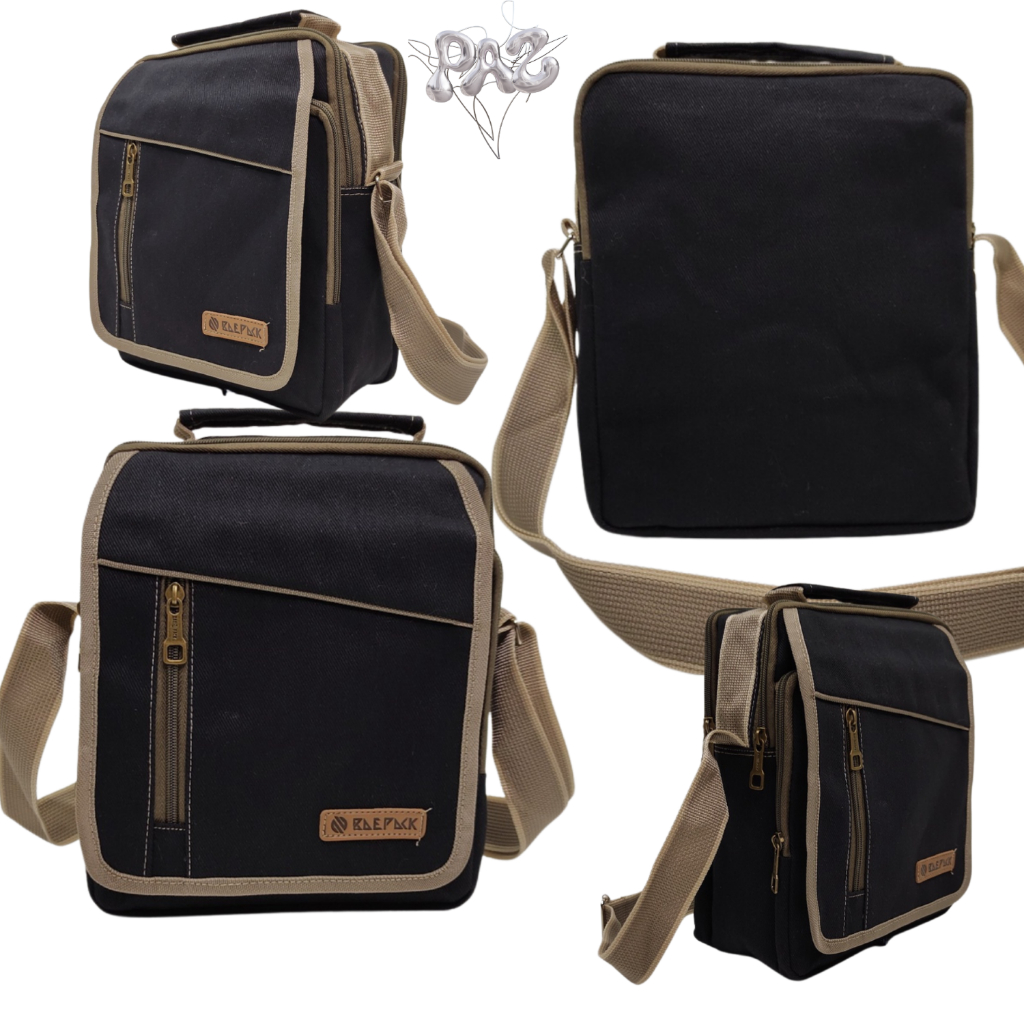 Tas Selempang Pria Baepack / Tas Selempang Cowo / Tas Bahu Pria / Tas Kanvas Premium / Tas Kanvas Ba