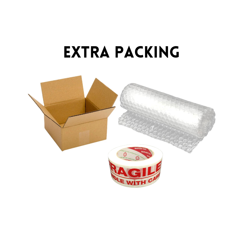

Extra Packing Dus, Bubble warp, Anti fragile