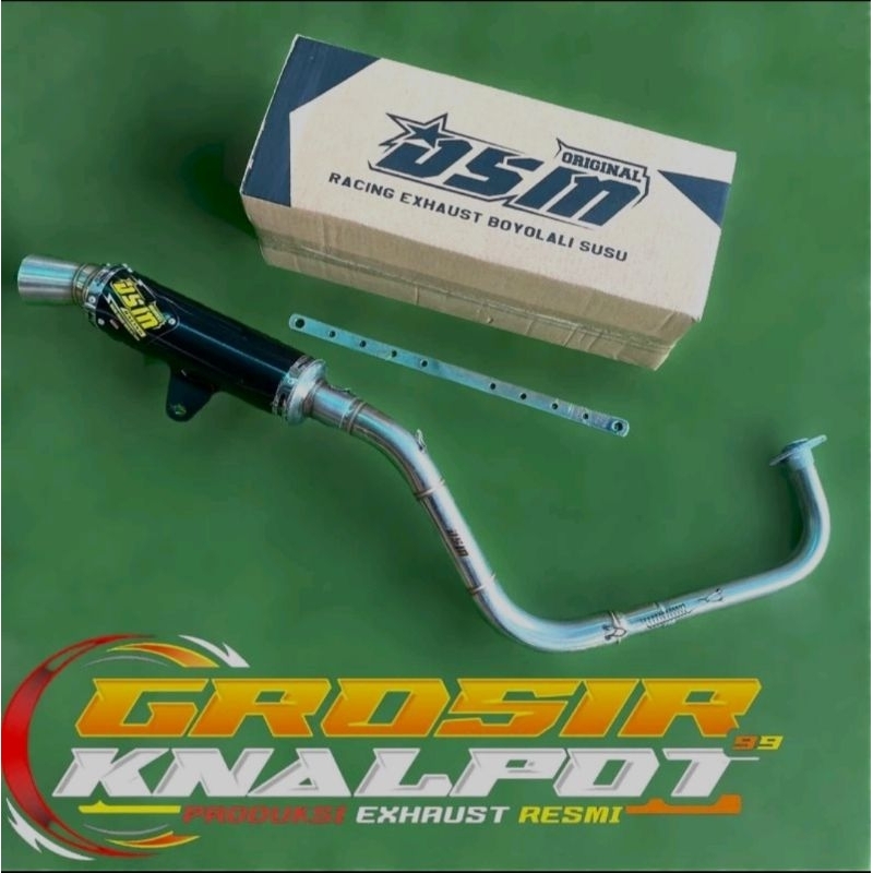 KNALPOT RACING ORIGINAL DSM DRAG BLACK SERIES INLET 38 FULL SYSTEM ALL MATIC