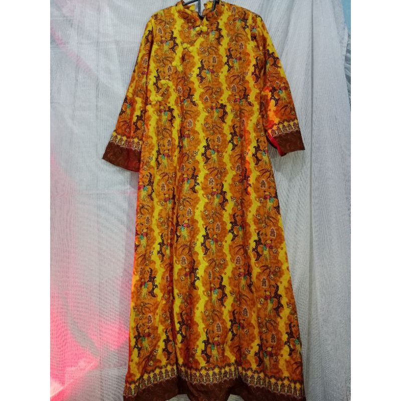 PRELOVED/Dress Batik "PAPUA" motif [Burung Cendrawasih]