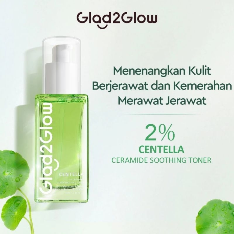 GLAD2GLOW - Glad2Glow - glad2glow - GLAD2GLOW Glad2Glow Centella 2%Ceramide Soothing Toner - glad2gl