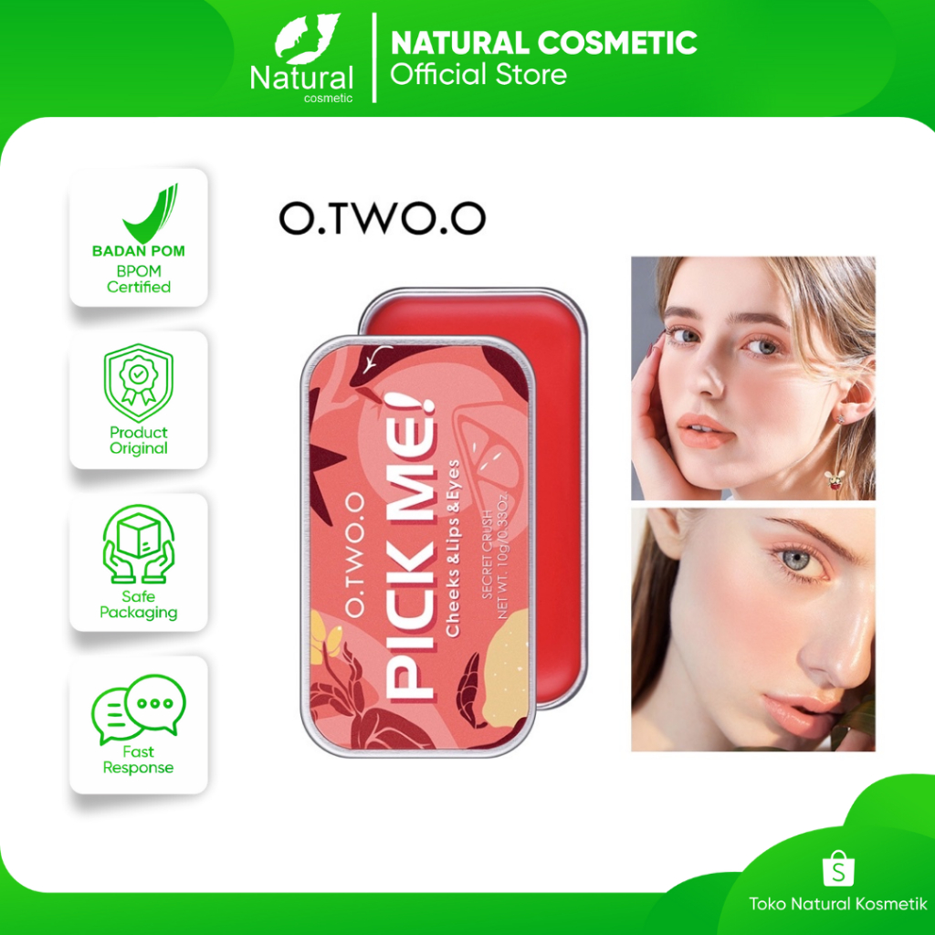 O.TWO.O Pick Me Cheeks & Lips & Eyes 10g