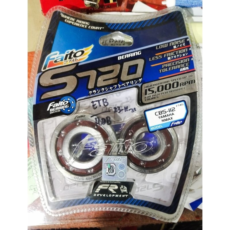 Bearing laher laker lahar  kruk as Nmax / Aerox Faito S720