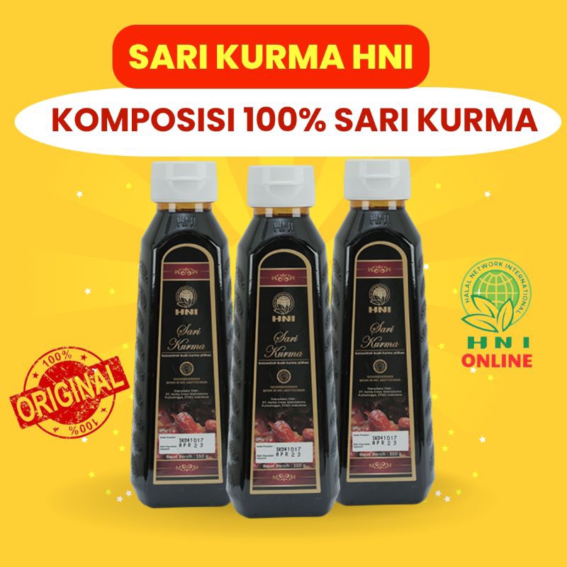 

SARI KURMA HNI HPAI - KOMPOSISI 100% SARI KURMA TANPA TAMBAHAN GULA DAN AIR