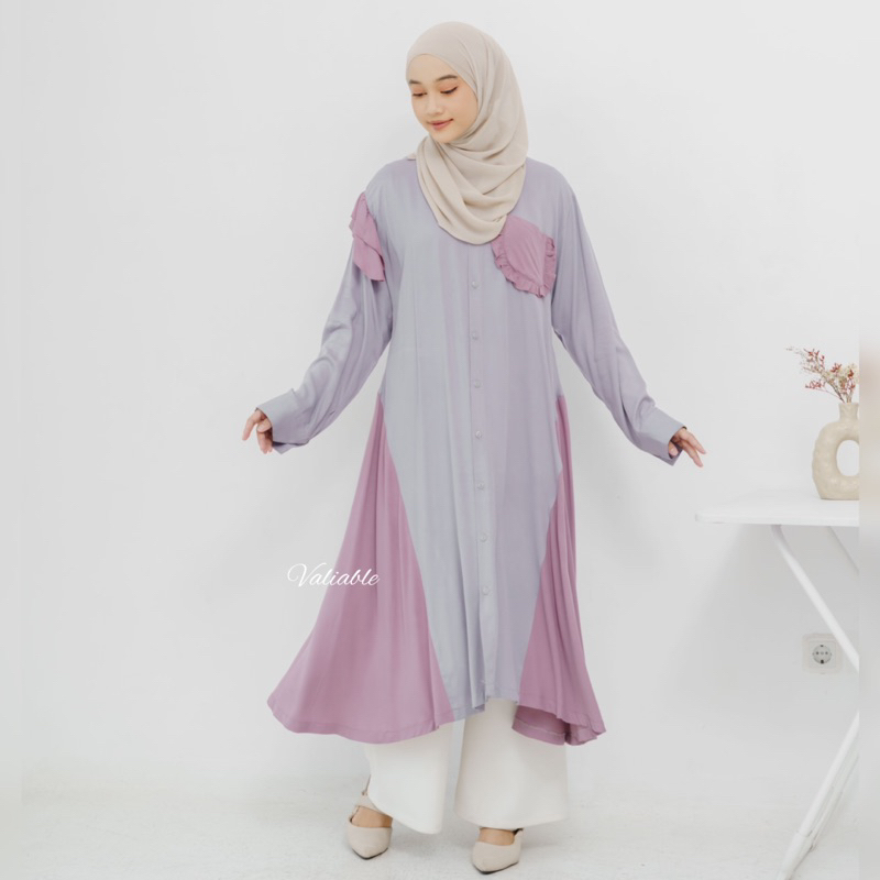 Azila Long Tunic - Tunik Rayon Panjang Premium