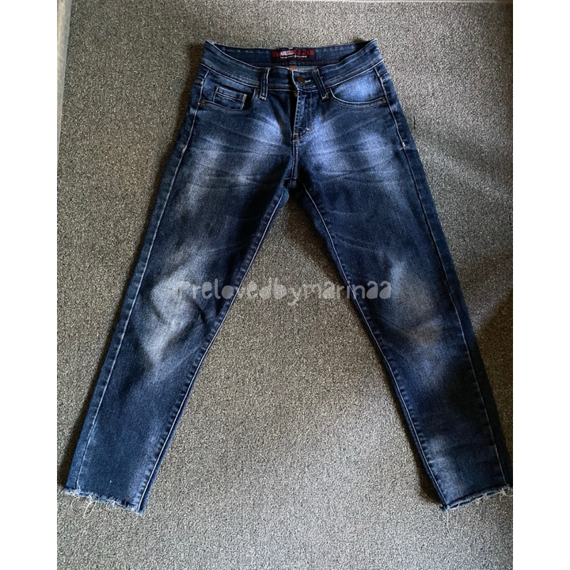 PrelovedBymarinaa Kode : Celana Jeans Skinny Unfinished Gabrielle