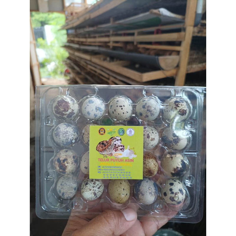 Telur Puyuh Asin Pack Isi 20