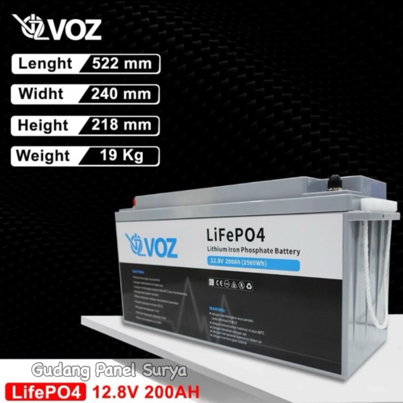 Aki Lithium VOZ Battery Lithium LiFePO4 12,8V 200AH voz LiFePo4 12v 200ah lithium 12,8v 200ah