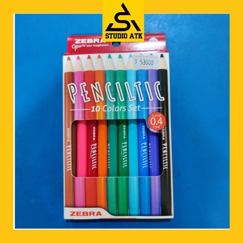 

Penciltic Zebra Warna isi 10 warna