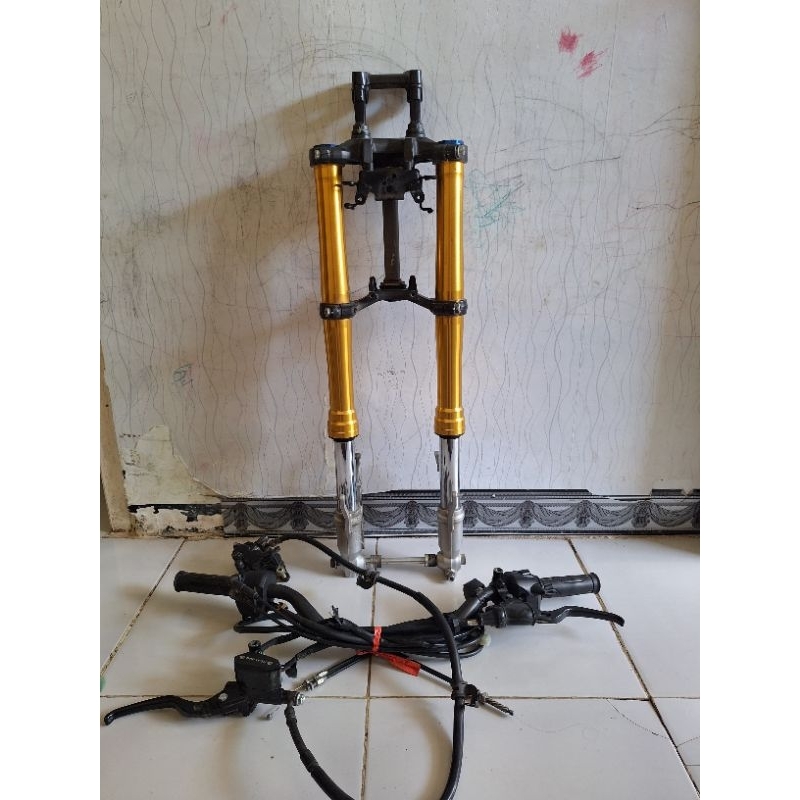 upsidown usd showa new cb150r v4 lengkap stang set